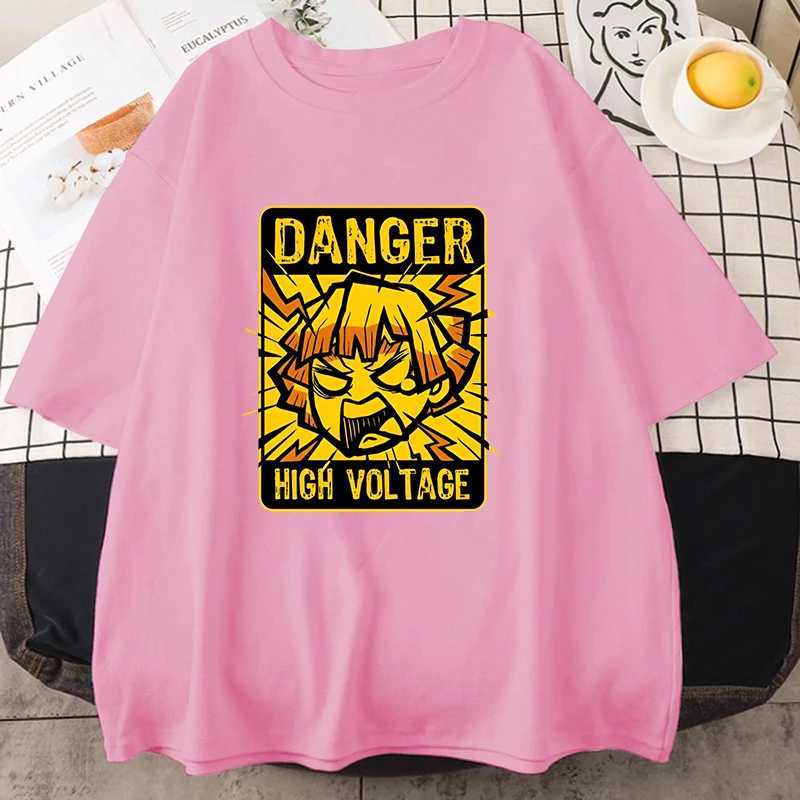 New fun anime T-shirt unisex short sleeved O-neck summer casual Agatsuma Zenitsu printed T-shirt top W250403