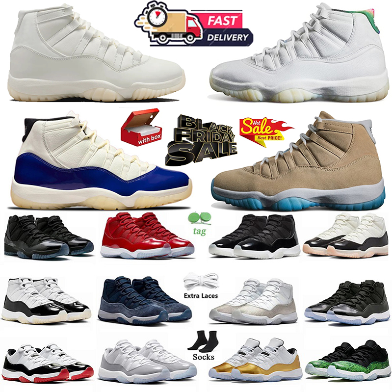 Mens 11 High 11s Basketball Shoes for Men Sports Sneaker Low Bred Cherry Rose Gold Gamma Designers Sneakers Fashion Womens Trainers Local Warehouse EUR 36-47