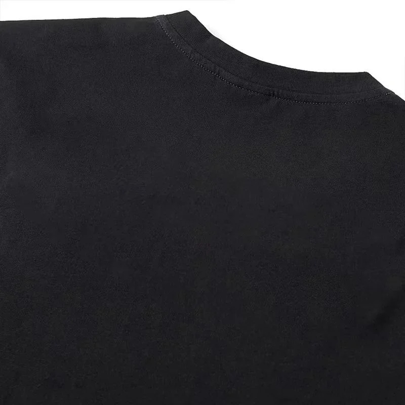 Summer heavy industrial short sleeved T-shirt for men with multiple functional pockets color matching half sleeved T-shirt INS fashion 250403