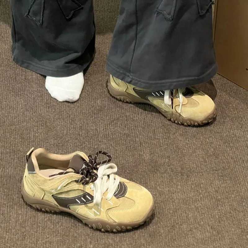 Autumn New trend College style color Mahing Versatile Wens Lnternet Celebrity Sports Breathable flat casual lace-up Shoes Y251105