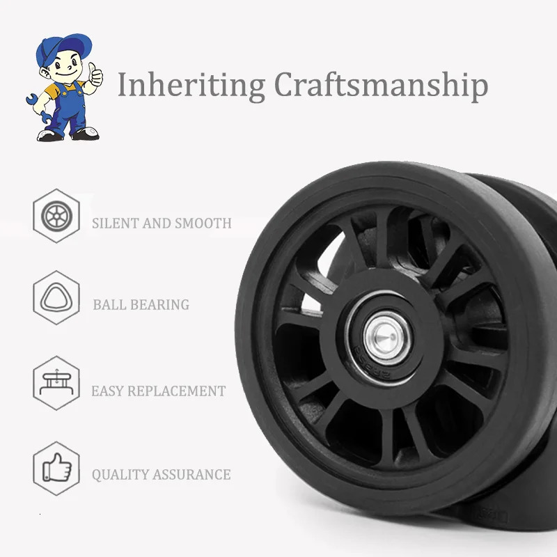 Suitable for American Tourister 85A Universal Wheel 24PCS Wheels for Suitcase Luggage Accessories Replacement Spare Parts Mute 251031