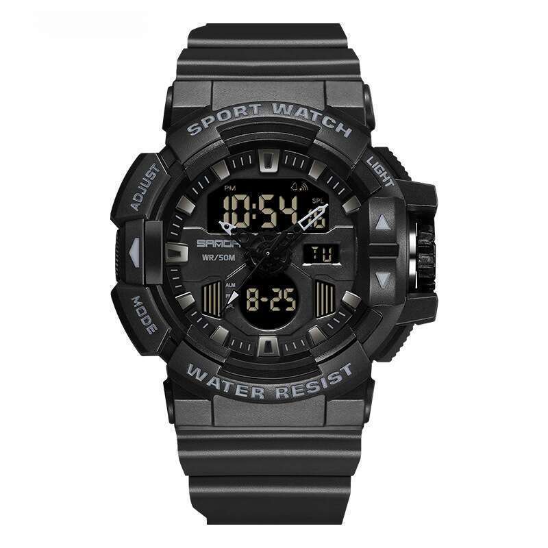 DHwatches Sanda Brand Hot Selling 3128 Electronic Multi-Functional Men's Youth Outdoor Sports Waterproof Student Watch
