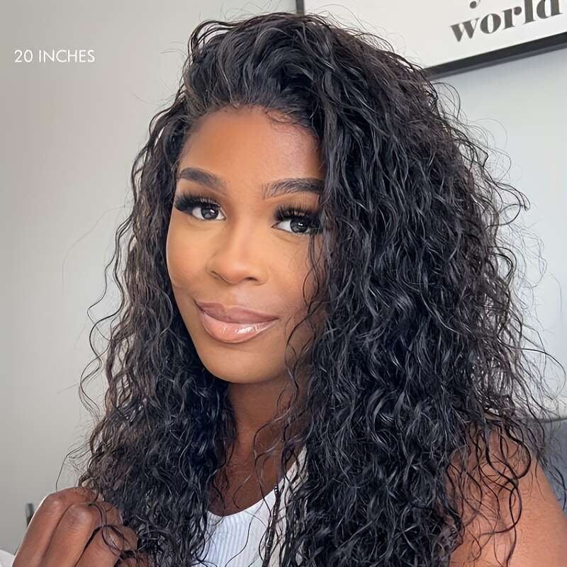 4X4 Glueless Bob For Women Curly Front Human Plucked Pre Cut Lace Ready To Wear 180% Density Black, Put On And Go Wig, Natural Hair Solution, Kinky Cu