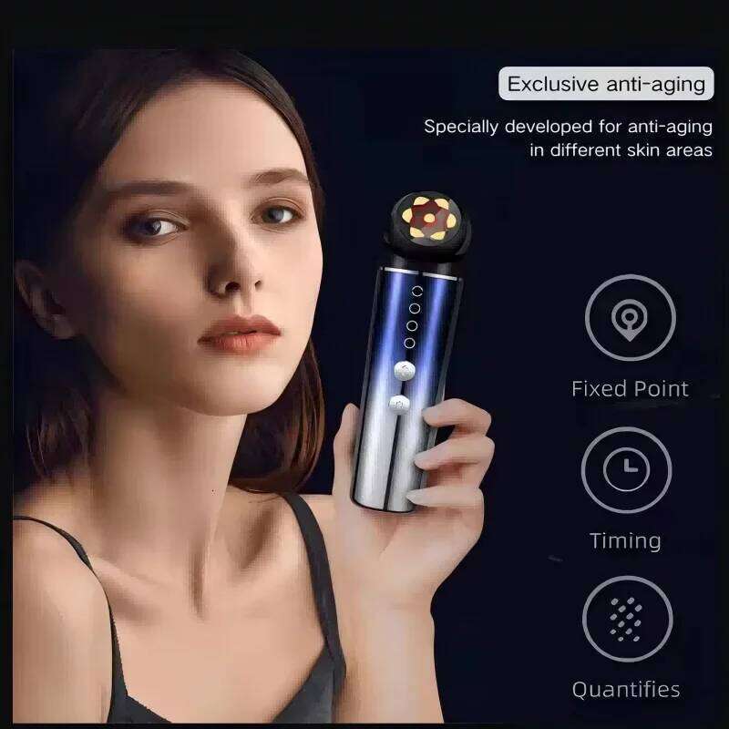 6 In 1 EMS Microcurrent Facial Massager Sonic Vibration Face Lifting Hine LED Photon Skin Tighten Beauty Device For Wrinkle