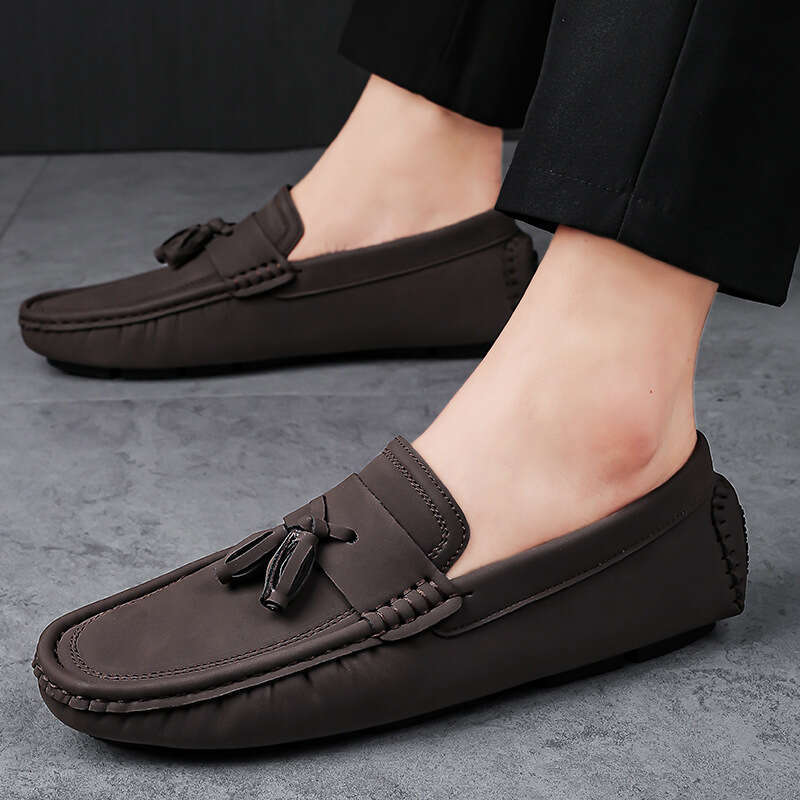Large size new British fashion tassel bean 39-46 comfortable breathable casual men's shoes