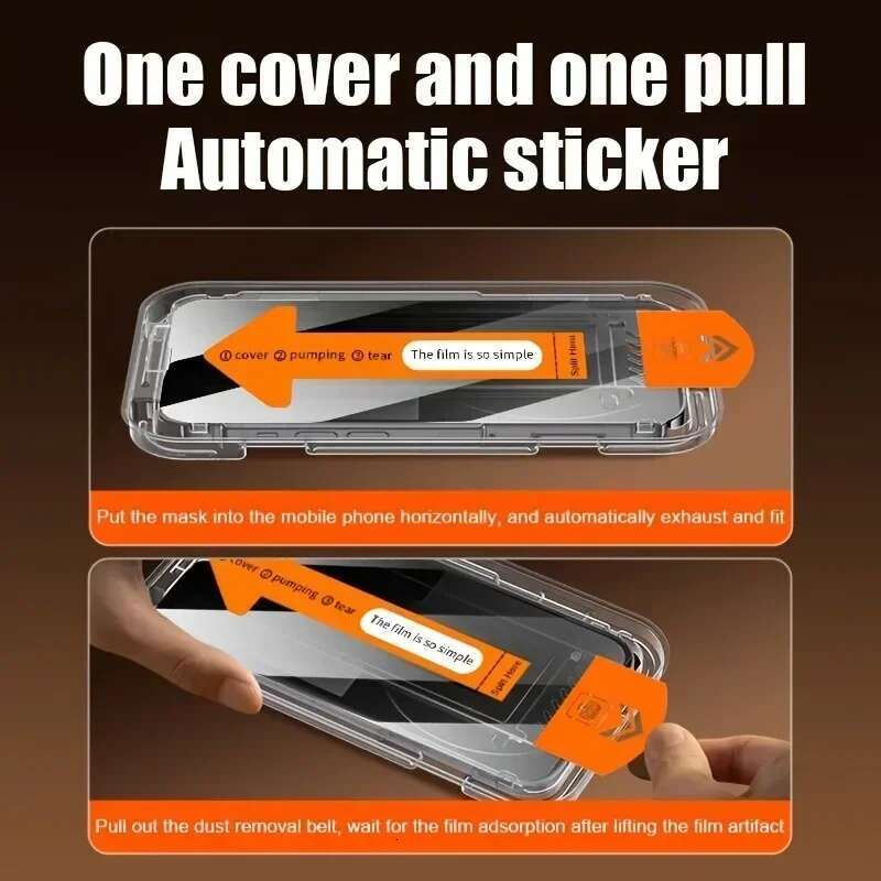 2Pcs Dust Free Installation HD Screen Protector For IPhone 13 12 11 Pro Max 16 15 14 Plus X XS XR Tempered Glass Film