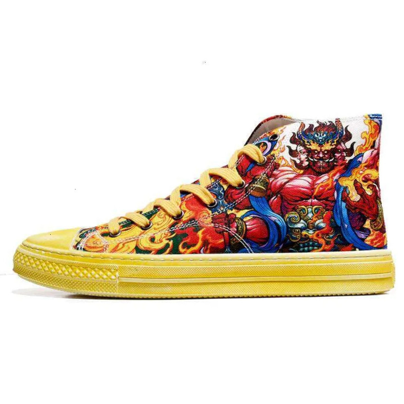 Jifffly Vulcan Men's Shoes Korean Hip Hop Street Style Chinese National Trend Niche Design Dance Trendy Comfortable Sneakers