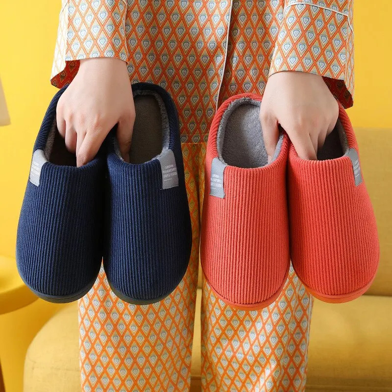 Womens Mens Thick Soft Bottom Home Slippers Household Plush Slippers Antislip Thermal Slippers Indoor Winter 251031