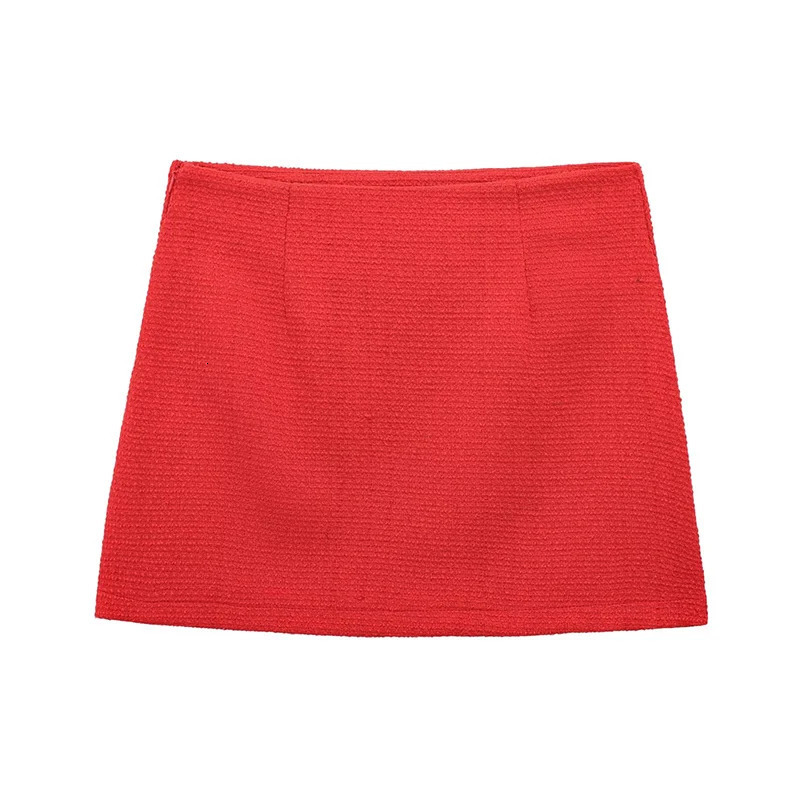 Willshela Women Fashion Solid Side Zipper A-Line Mini Skirt Vintage High Waist Female Chic Lady Skirts 250402