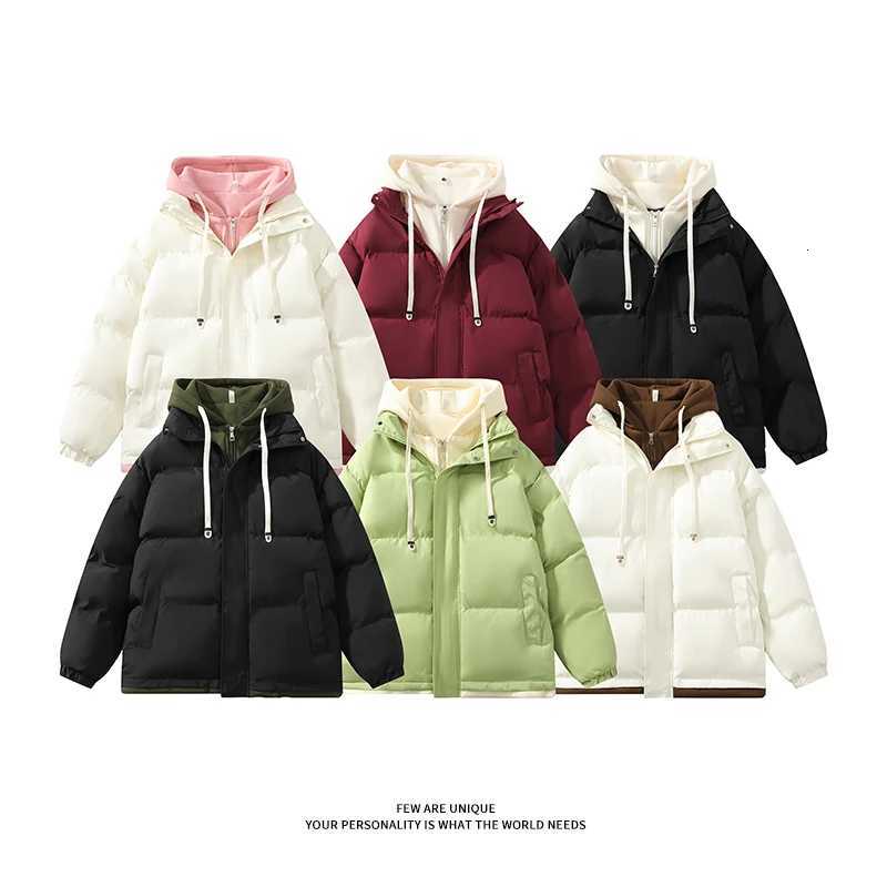 Winter Parkas Women 2025 New in Casual Thick Warm Jackets Hood Coats Solid Loose Female Down Outerwears Chaquetas Parkas MujerT251105