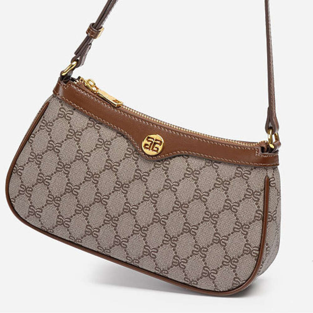 Classic Retro Vintage Single Shoulder Underarm Women's Hong Kong Style Fashion Versatile Custom Handbag Commuter Crossbody Small Square Bag