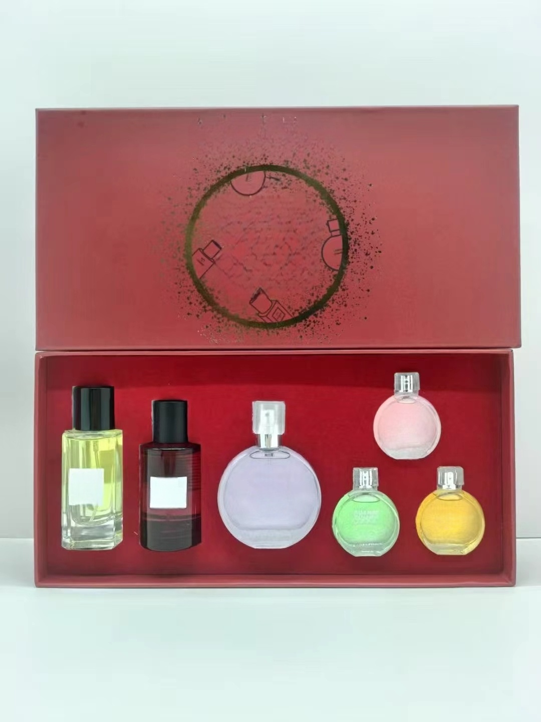 2025 Christmas Perfume Gift Box Set Collection 7.5ml 30ml parfum Matte Lipstick l Perfume 6 in 1 Cosmetic Kit With Gift Box For Women Lady Christmas Gift Fast shipping