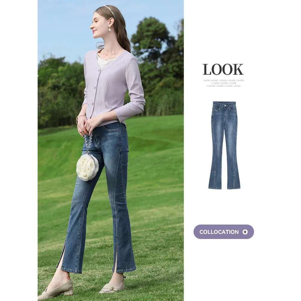 Fake Two Pieces T Shirt Pullover Women 2025 Spring New Purple V Neck Design Long Sleeved Slim Thin Tops