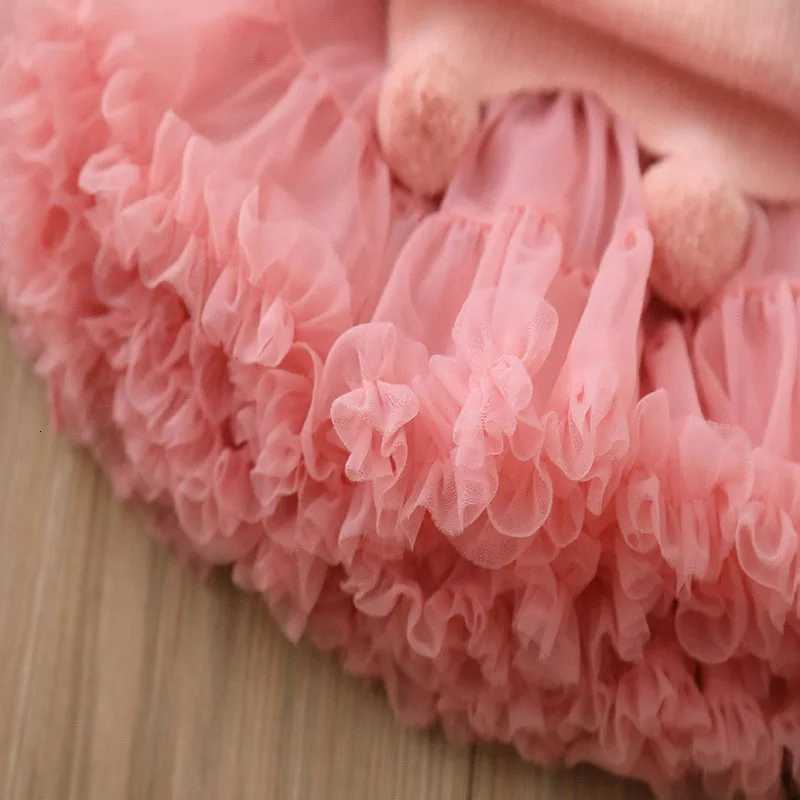 LILIGIRL New Autumn Kids Sweater Set Sweet Sequin Bow Girls Pullover Tutu Skirt Korean Version Children Knitted Outfit 2-6T Y251105