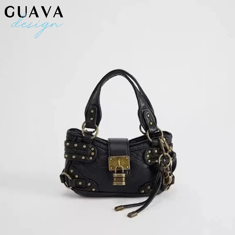 Womens Rivet Small Bag Fashion Crescent Bag Casual Crossbody Bag Shoulder Bag Armpit Bag Daily Commuting Womens Bag 251031
