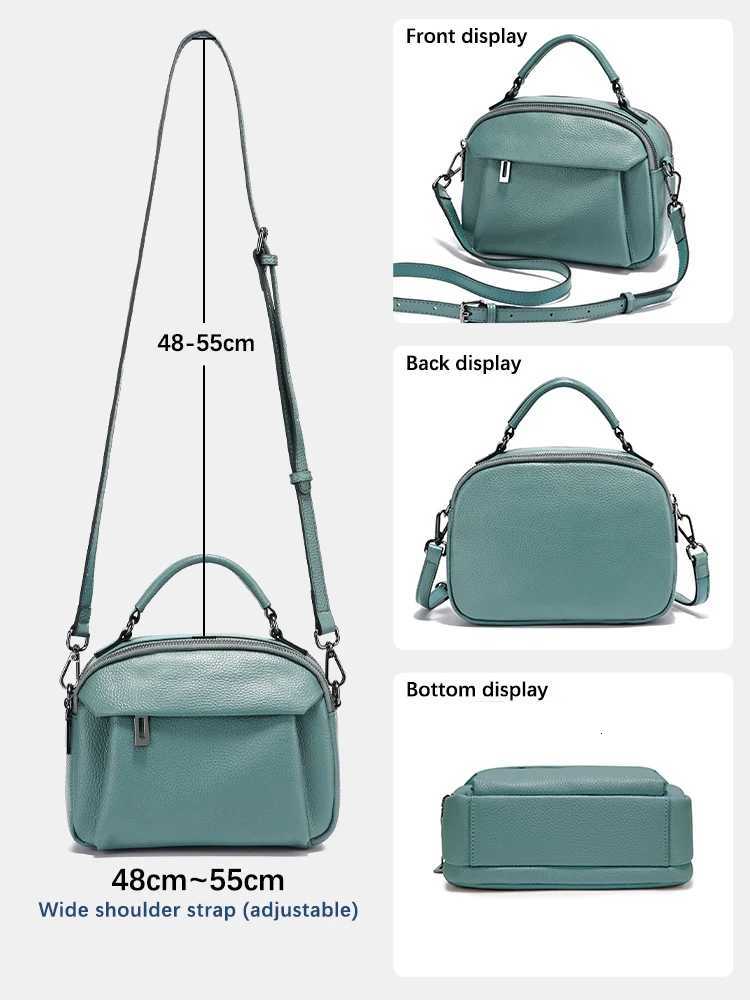 Zency 2025 New Genuine Leather Womens Shoulder Bag Simple Cowhide ladies handbag Satchel bag female Commuter Shopping Daily Bag Z251104