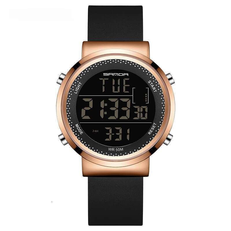 DHwatches Sanda New Mesh Strap Men's Electronic Korean Version Simple Trendy Casual Waterproof Women's Watch