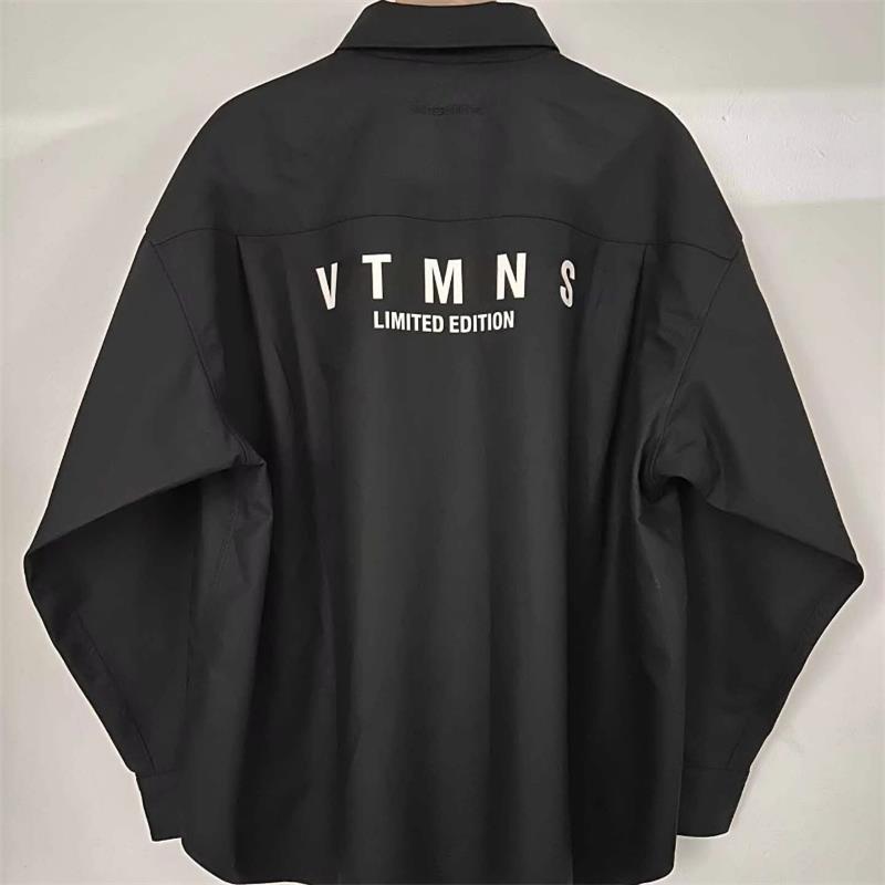 2026ss Printed Women Men Thick Long-staple Cotton Shirt Oversized Men Casual Shirts For Spring Autumn