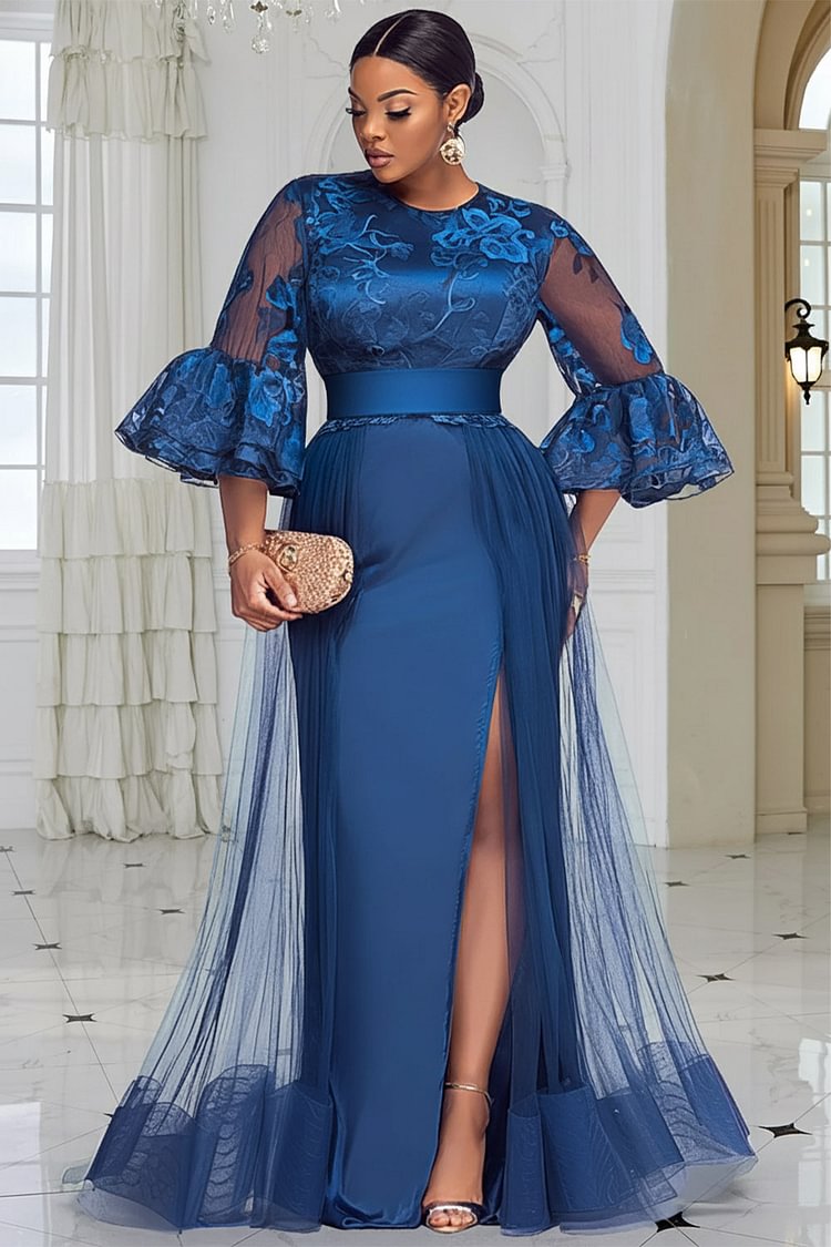 Aso Ebi Orange Tulle Prom Dresses One Charming Women Plus Size Second Reception Party Gowns Sweep Train Elegant Long A Line Formal Evening Dress Custo
