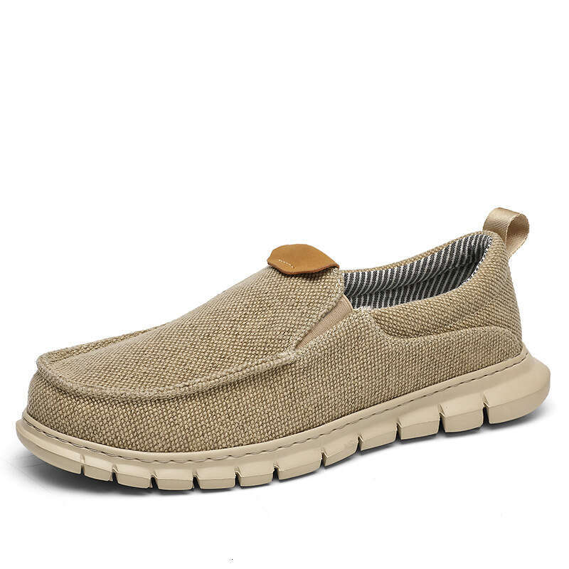 Oversized breathable canvas one foot 39-47 old North cloth lazy shoes, loafers, loafers