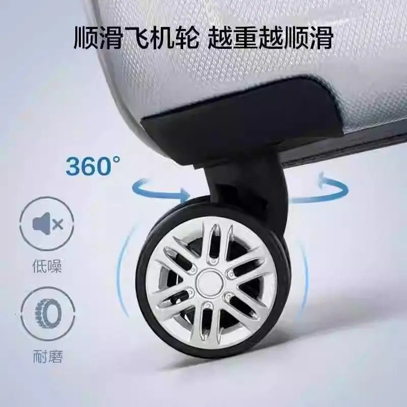 2Pcs Silent Luggage Wheels Replacement Wheels Suitcase Wheels Luggage Spinner Caster Box Trolley Accessories For Suitcases 251031