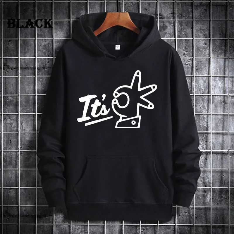 Womens Hand Gesture OK Print Hoodie Casual Long-sleeved Pullover Top Sportswear Autumn and Winter Hooded Sweatshirt ClothesT251105