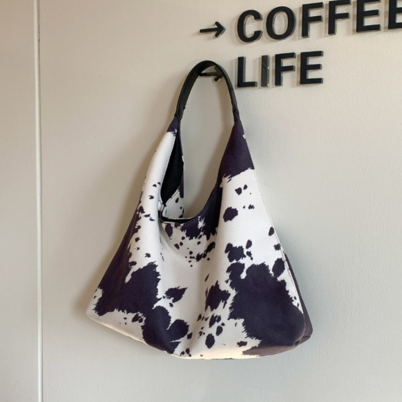 Fashion Cow Print Shoulder Bag Large Capacity High Quality Tote Bag Daily Commute Women Handbag Guangzhou High Quality Bag 251104
