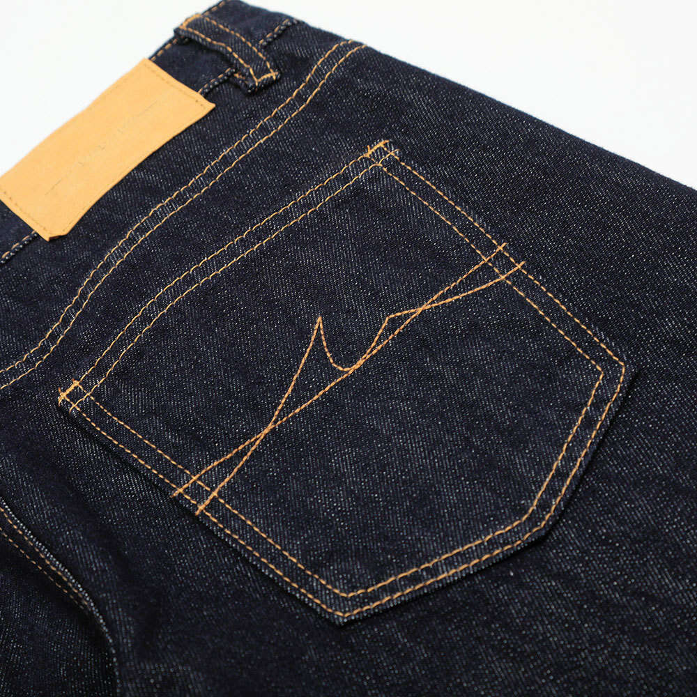 American High Street Cleanfit Simple Raw Denim Jeans Men's Versatile Loose Casual Straight Long Pants Solid Color Retro