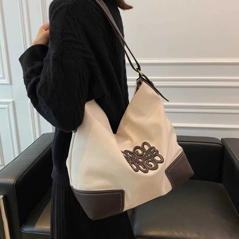 Leisure Tote Bag for Women Shoulder Bags Large Capacity Diagonal Canvas Purse and Handbags Shopping Bags Class Bags for Girl SacXJ251105