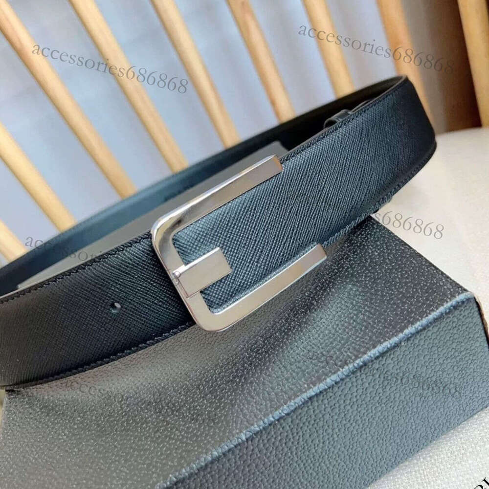 Belt Top Layer Cowhide Genuine Leather High-end Belt Alloy Buckle Slim Profile Ideal Gift Men's Choice