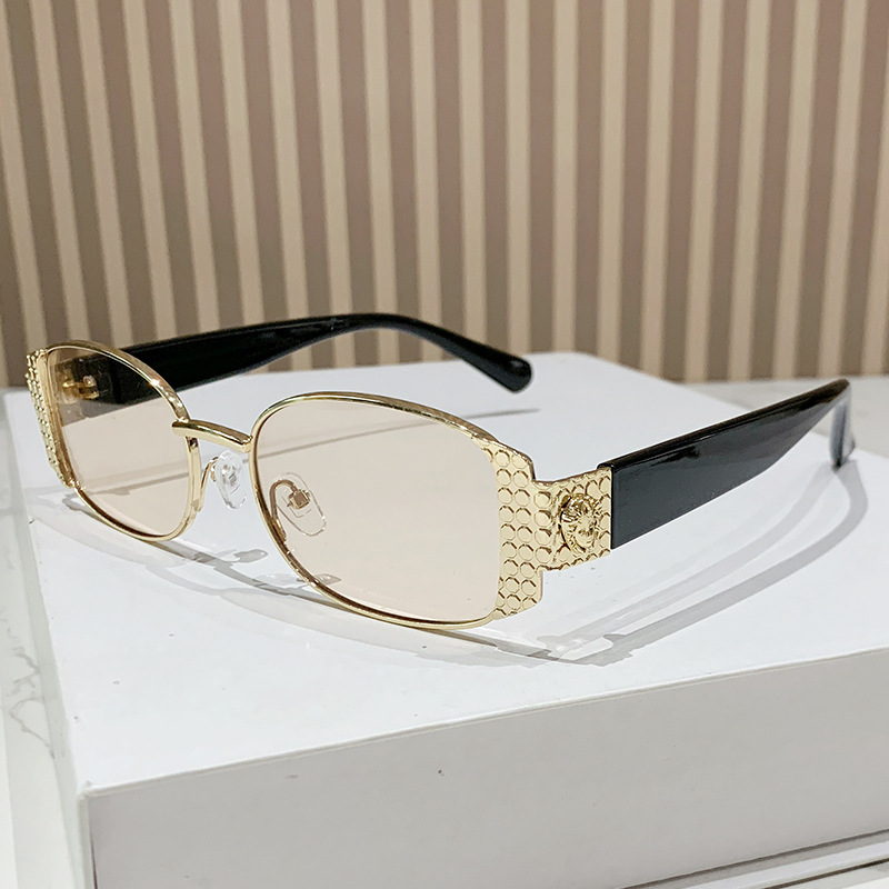 Designer Sunglasses For Men Women Oval Sunglasses Fashion Classic Polarized Sunglasses Luxury Goggle Pilot Alloy Frame UV400 Eyewear KP0089