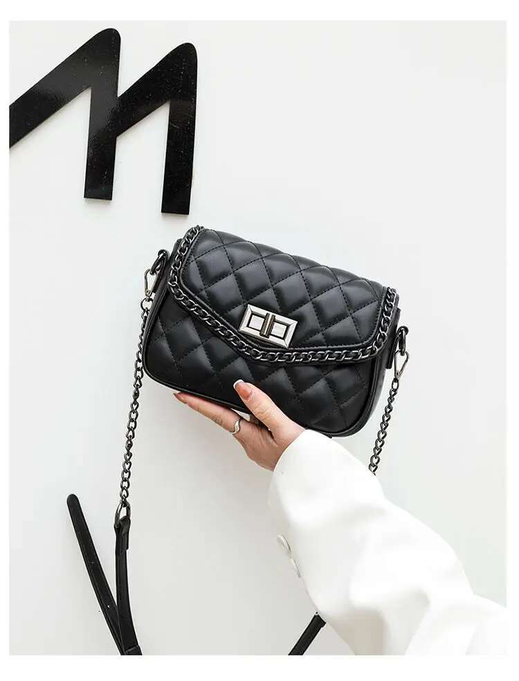 Women's 2025 New Fashion All-Match -Style Crossbody Niche Design Rhombic Shoulder Bag