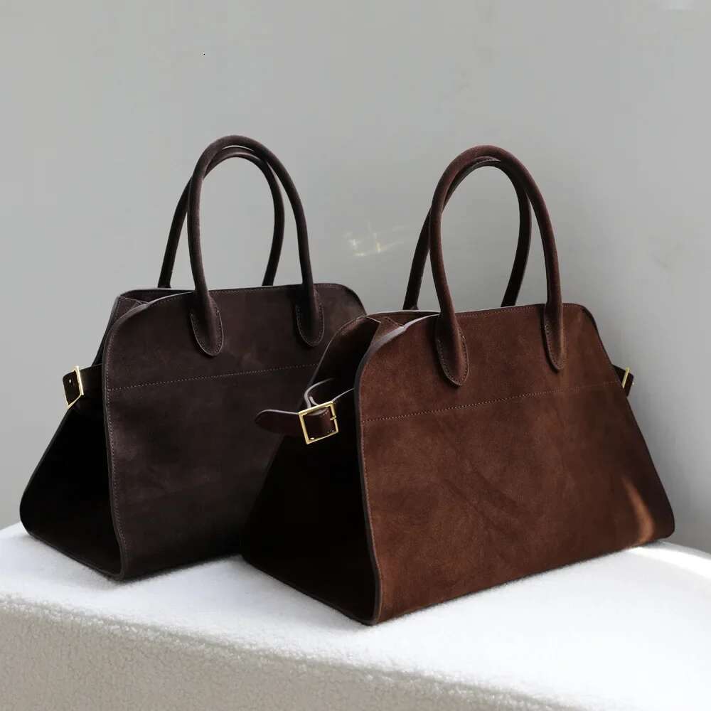Women's Large Tote Genuine Leather Shoulder Bags 2024 Female Retro Handbags High Quality Ladies Commute Bag Brown