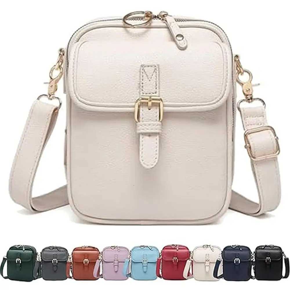 Leather Women Messenger Bag Large Capacity with Adjustable Removable Strap PU Shoulder Bag Anti-theft Solid ColorXJ251105