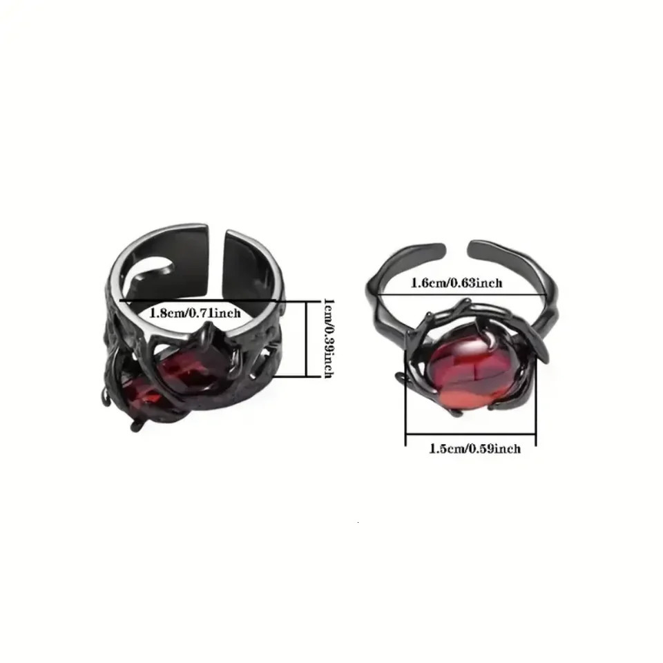 1020Pieces Retro Gothic Spider Butterfly Halloween Ring Set For Women Men Mix Style Vintage Jewelry Party Gifts 251031