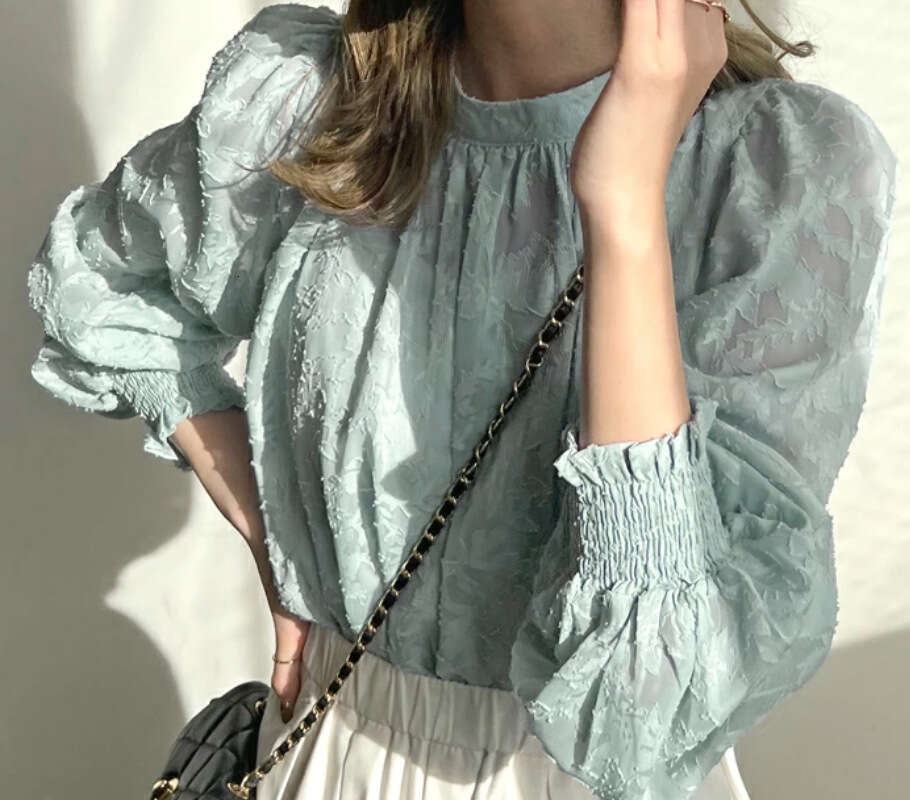 Japanese Southeast Asian Foreign Trade Korean Style Beach Chiffon Lace Top Sun Protection Air Conditioning Shirt B5