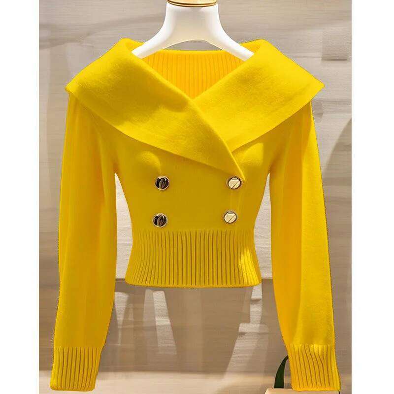 Women's 2025 New Fashion Autumn Long-Sleeved Temperament Casual Knitwear Female Pullovers Sweater Designer Sweater Bear Sweater