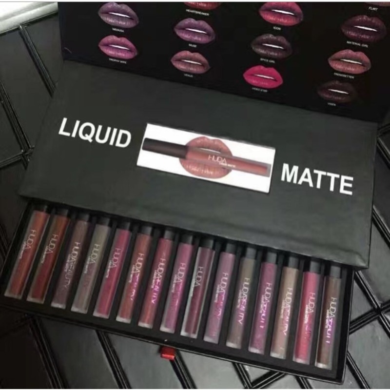 makeup Liquid Matte Lipgloss Lip Gloss makeup Long Lasting Waterproof Lipsticks cosmetic 16 Colors Set Beauty