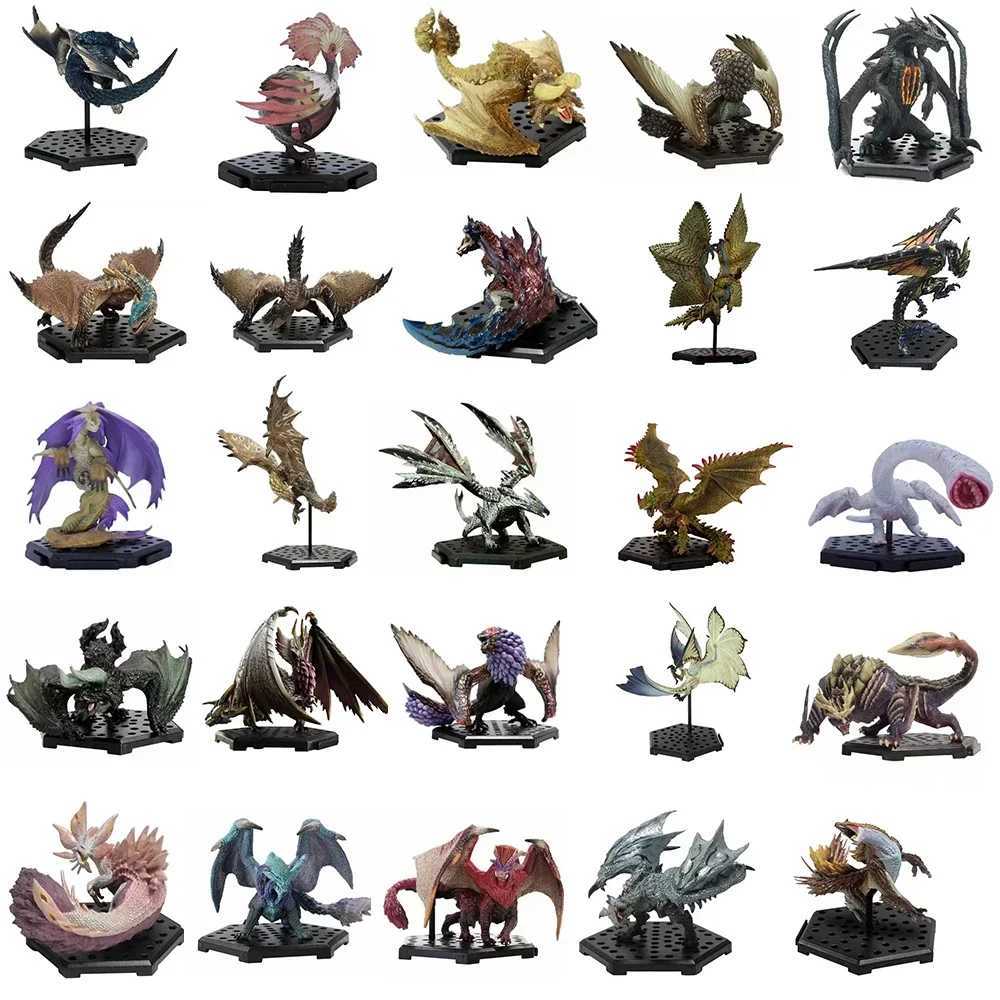 Genuine Scale Model Monster Hunter Rise of Dawn Series Male VALSTRAX Rathalos Nargacuga Velkhana Action Figure Toys Z251105