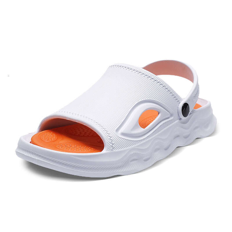 Large size sports for men, 2023 summer new trend, worn as outerwear, with a sense of stepping on poop, thick soled beach sandals