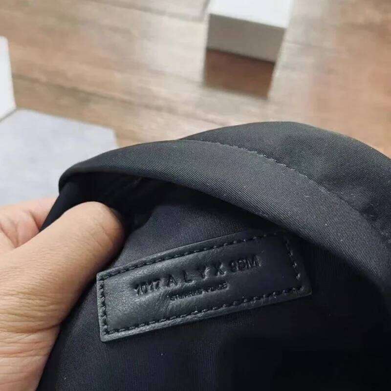 Nylon Fabric Backpacks High Street Fashionable Men Women Travel Metal Socket Letter Logo Rossbody Bag Simple Backpack High Quality