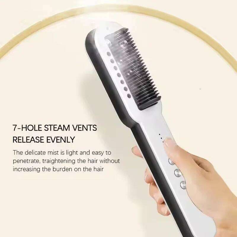 Professional Salon 2In1 Steampod Nano Spray Straightener Beauty Care Hot Steam Ionic Hair Straightening Styler Comb Brush Xiusiyuan251105