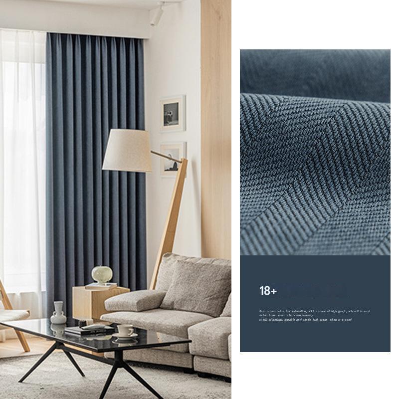 T0390 Wanfeng yarn cream color three-dimensional jacquard relief yarn light-transmitting and impermeable large leaf texture living room balcony window