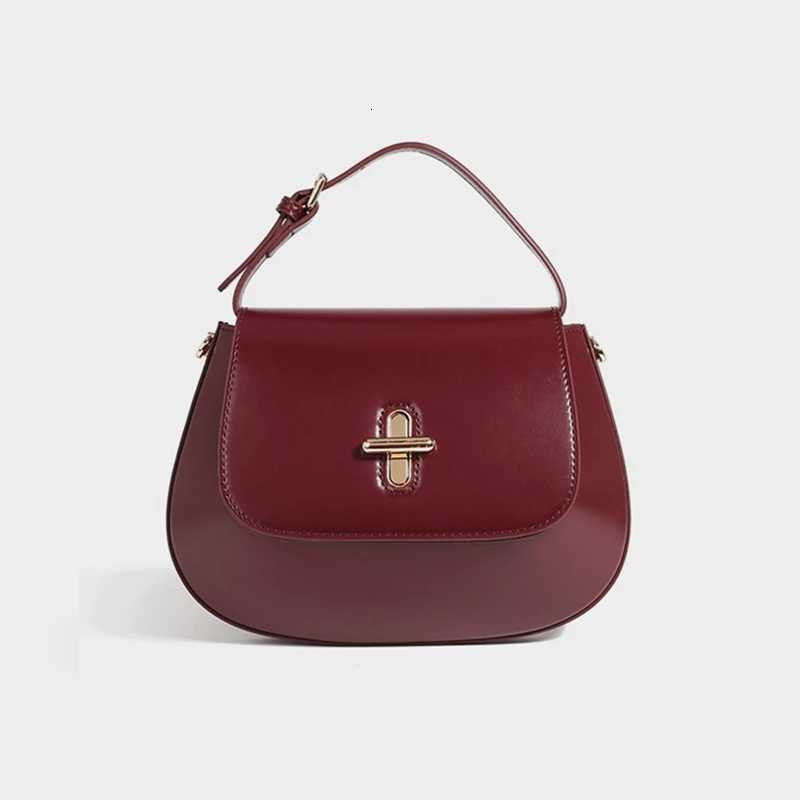 Hifashion Luxury Genuine Leather Saddle Small Shoulder Crossbody Bags For Women 2025 Trend Designer Purses Tote Ladies Handbags Z251104