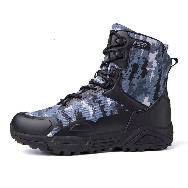 Men's High Cut Outdoor Hiking Boots Microfiber Leather Mens Tactical Trekking Custom-Made Shoes For Outdoor Adventure Daily Use