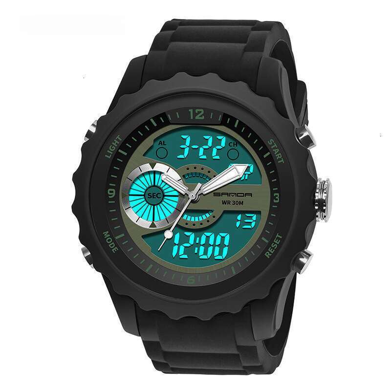DHwatches Sanda New Men's Dual Display Electronic Fashion Sports Outdoor Trendy Brand Watch