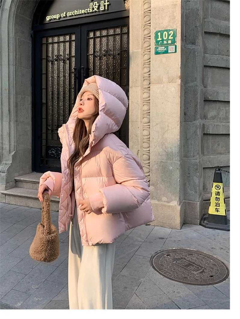 Cotton Jacket 2024 New Fashionable and Versatile Western Style Short Style Hooded Thick Cotton Jacket Loose Winter Cotton JacketT251105