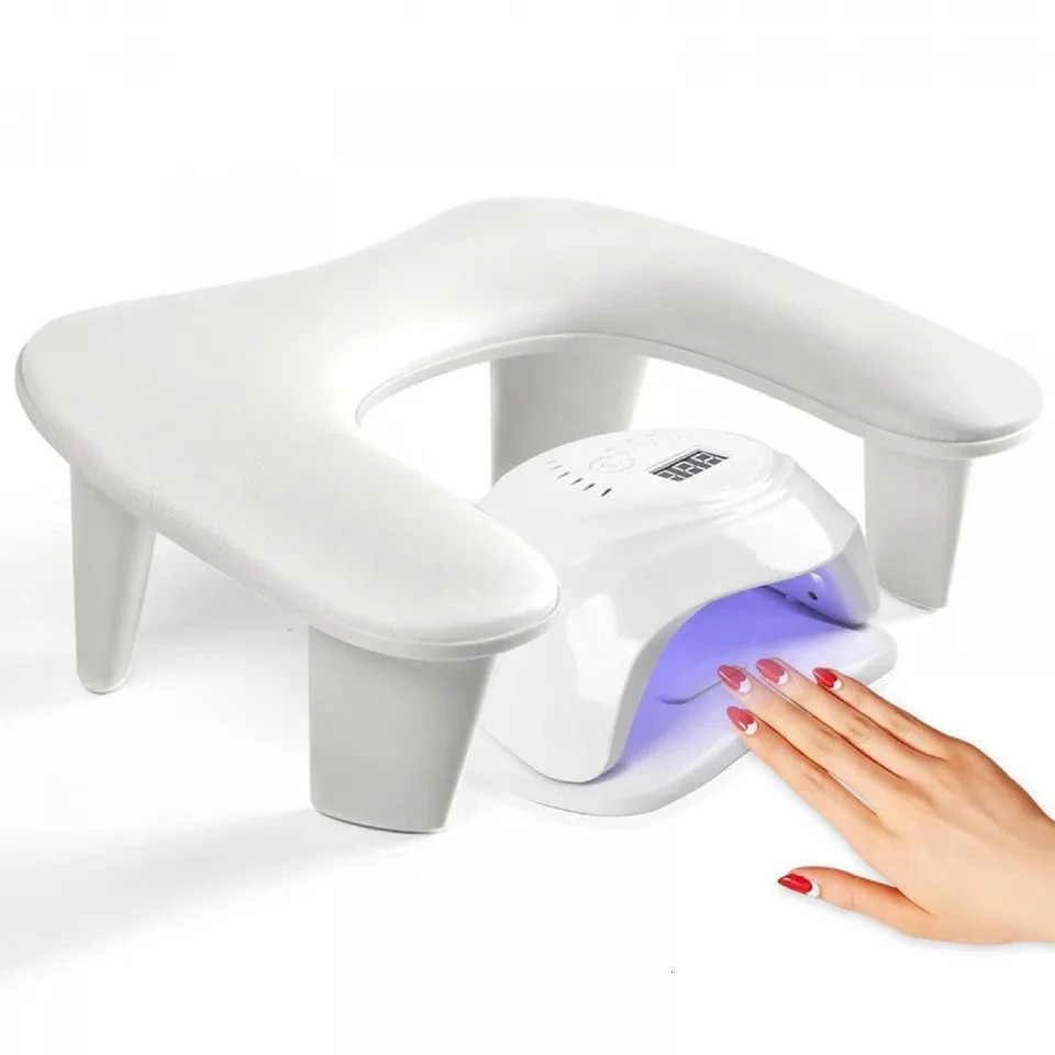 Nail Arm Rest for Nails U-shaped Nail Arm Rest with Detachable Brackets Big Manicure Hand Rest Pillow for Nail Salon 250328