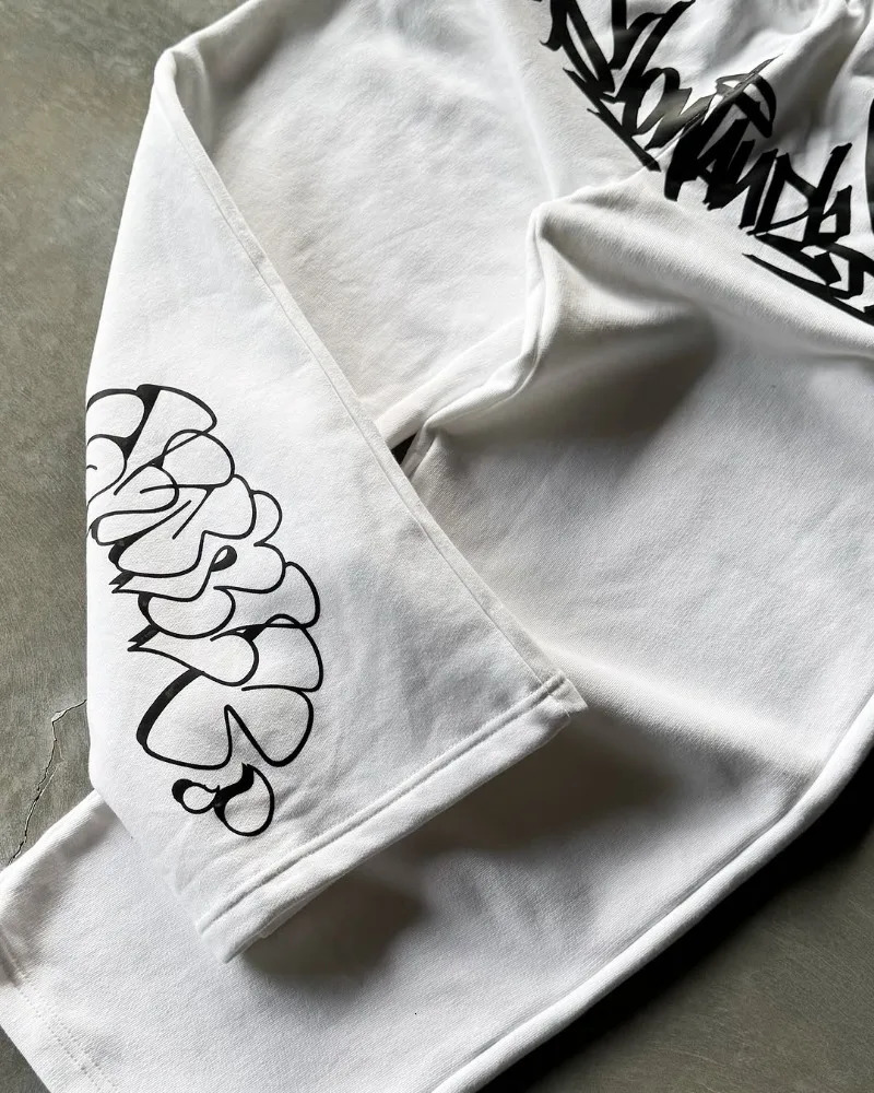 Summer fashion casual loose mens Y2K super big brother special Harajuku retro letter printing classic personality wide leg pants for women 250402