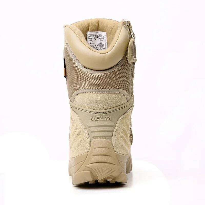 2025 Winter Men Boots Tactical Special Force Waterproof Leather Desert Work Shoes Men's Combat Ankle Boot